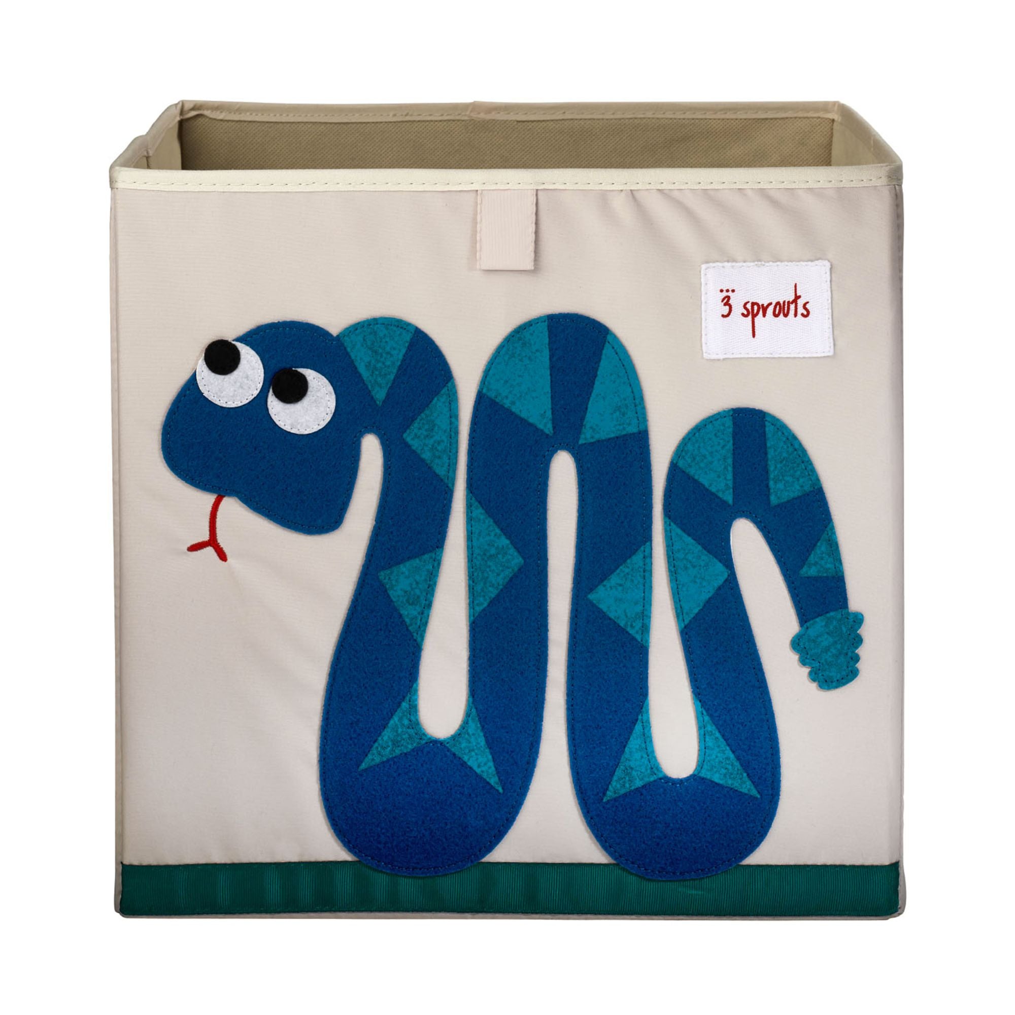 3 Sprouts Peacock Storage Box, Blue