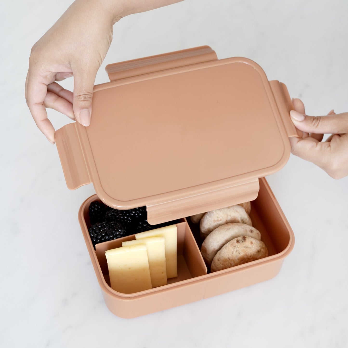 rust recycled plastic bento box