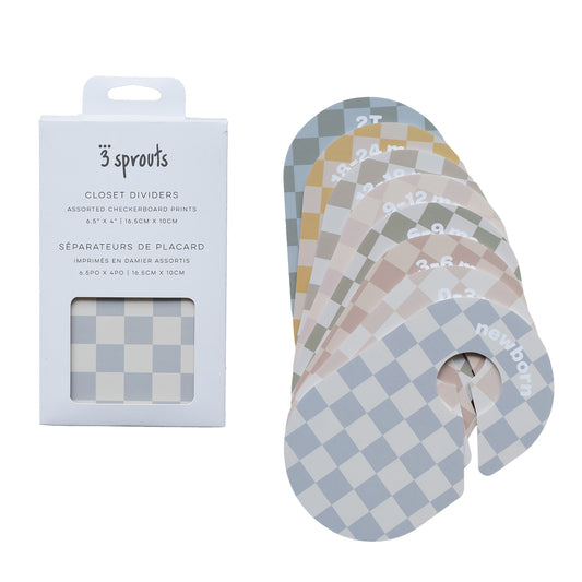 closet dividers (newborn to 24 months) - checkerboard