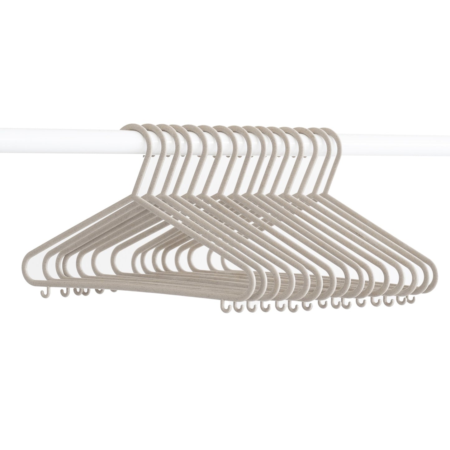 beige wheat straw hangers (30 per set)