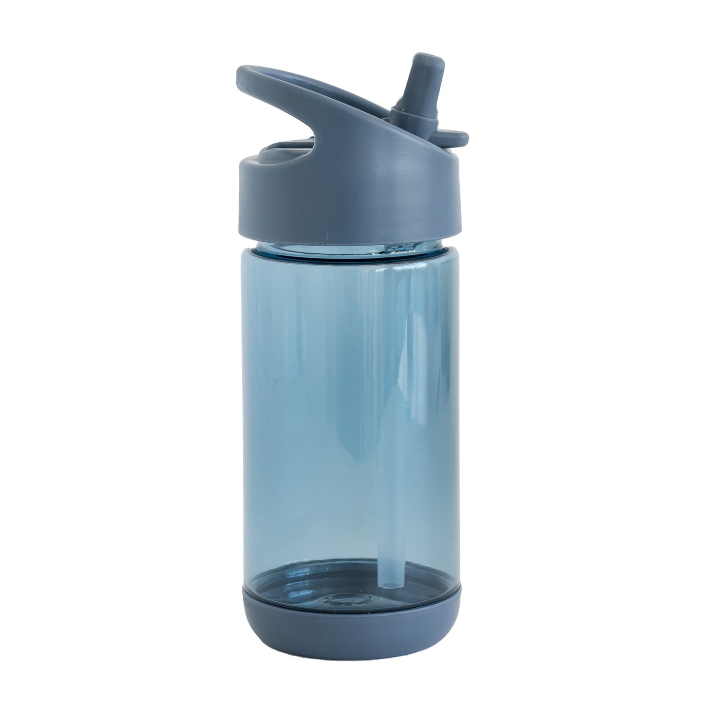 blue recycled plastic water bottle