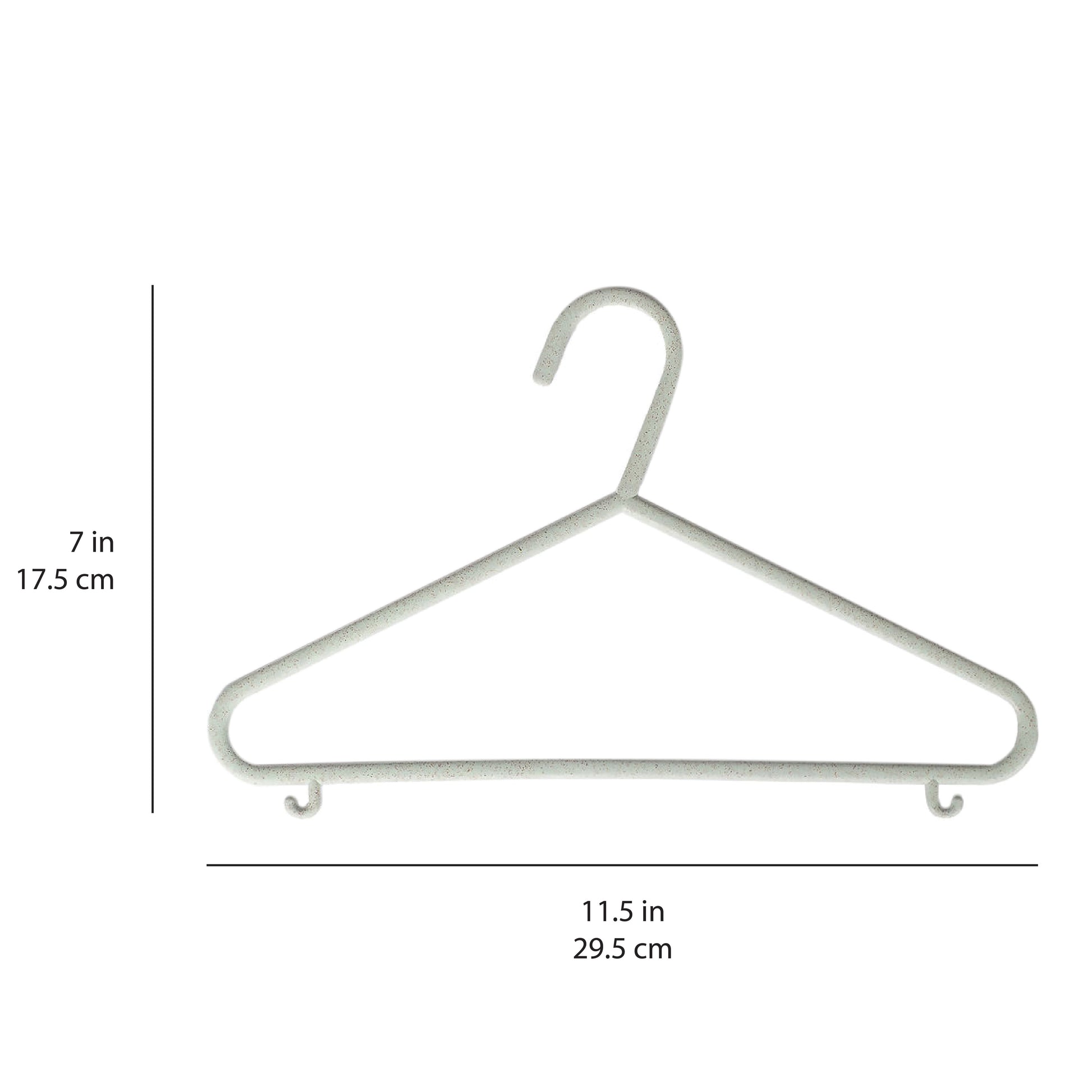Plastic Clothes Hangers With Black And White Color Of Many Size